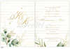 Εικόνα με Προσκλητήριο γάμου με γραμμές τετραδίου και φύλλα ελιάς.