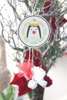 Μπομπονιέρα χειροποίητο κρεμαστό Χριστουγεννιάτικο στολίδι με διάφορα θέματα.