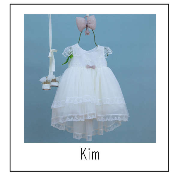 Εικόνα με Βαπτιστικό φόρεμα bambolino Kim 9360