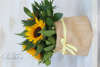 Διακοσμητικό τραπεζιού πουγκί με λουλούδια ηλιοτρόπιο