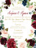 Εικόνα με Προσκλητηριο γαμου με floral σχεδιασμο