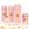 Εικόνα με Μπομπονιέρα αρωματικό χώρου ροζ χρυσό πουά sweet flavor