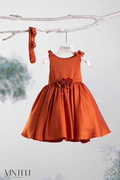 Vinteli Φόρεμα Βάπτισης 6218 πορτοκαλί