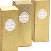 Μπομπονιέρα αρωματικό χώρου σε χρυσό κουτί glitter,  με άρωμα  Amber Allure