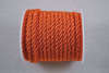 Κορδόνι πολυεστερικό μονόχρωμο τρίκλωνο σε πορτοκαλί χρώμα