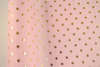 Ύφασμα μικροφίμπρα με αστέρια σε χρυσοτυπία σε ροζ