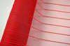 Ύφασμα τούλι stripes σε κόκκινο