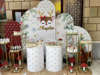 Στολισμός για Χριστούγεννα για κοριτσάκι με ελαφάκια Χριστουγεννιάτικα στοιχεία, candy bar με ελαφάκι