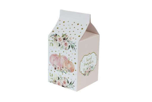 Χάρτινο κουτί  milkbox με θέμα κολοκύθα