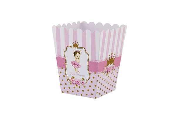 Χάρτινο κουτί popcorn με θέμα πριγκίπισσα