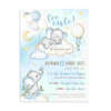Προσκλητήριο Βάπτισης Αγόρι Baby Elephant | Παστέλ