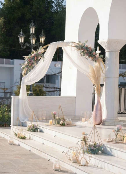 στολισμός γάμου με φυσικά λουλούδια, ρομαντικός,