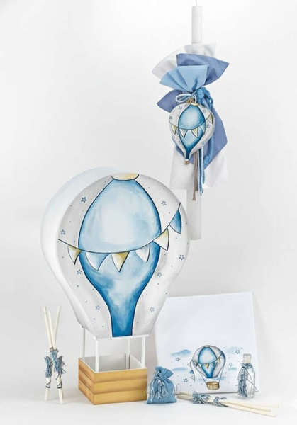 Σετ βάπτισης με θέμα αερόστατο