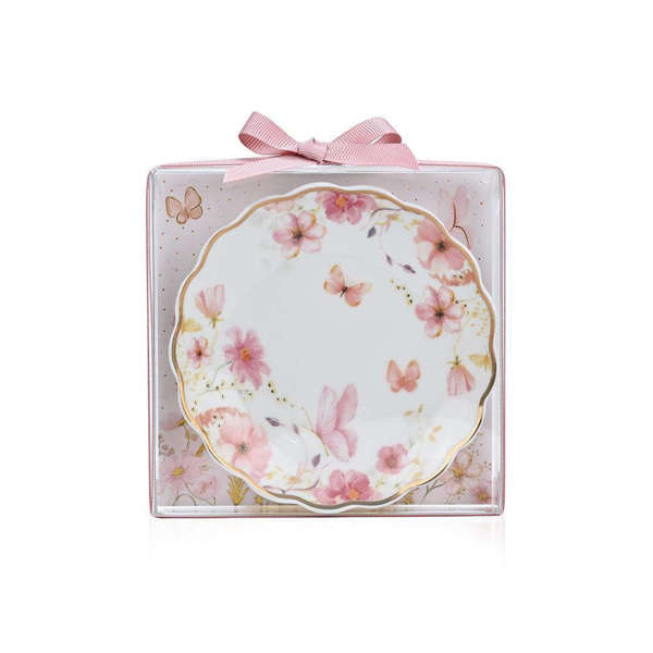 Μπομπονιέρα Πιατάκι πορσελάνη Pink Blossom SoapTales