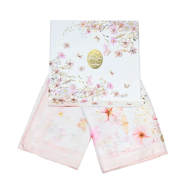 Μπομπονιέρα Μαντίλι pink blossom SoapTales